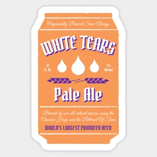 White Tears Pale Ale - Beer Can Sticker